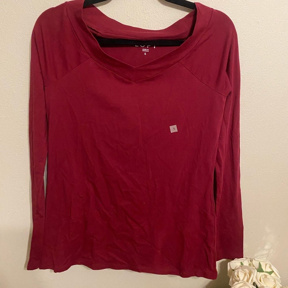 Long Sleeve maroon shirt